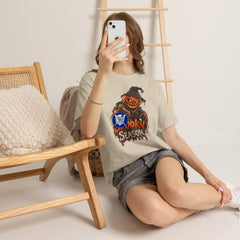 Spooky Season Pumpkin Head Scarecrow T-Shirt