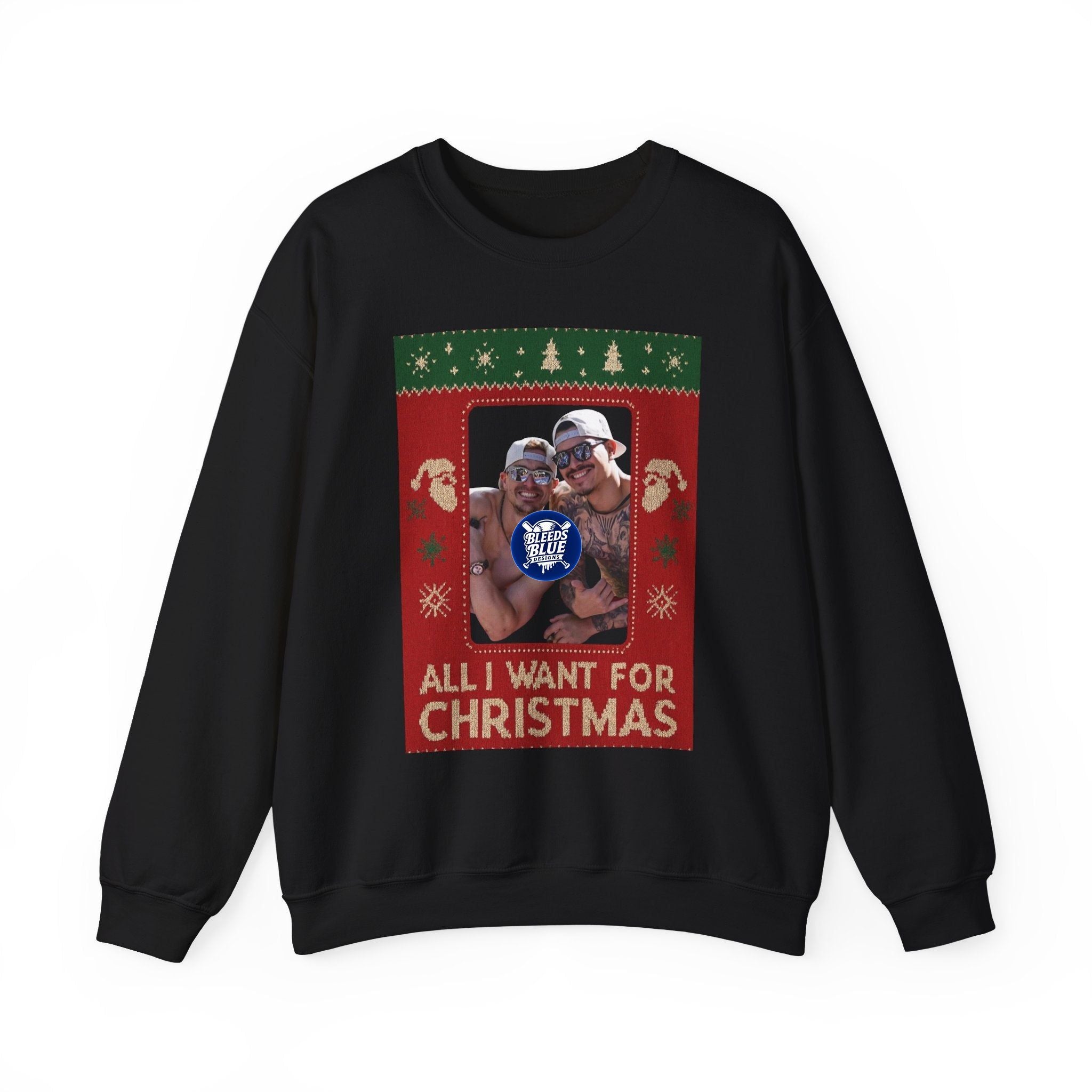 All I Want for Christmas Kike and Banda Sweatshirt - Unisex Crewneck Casual Streetwear