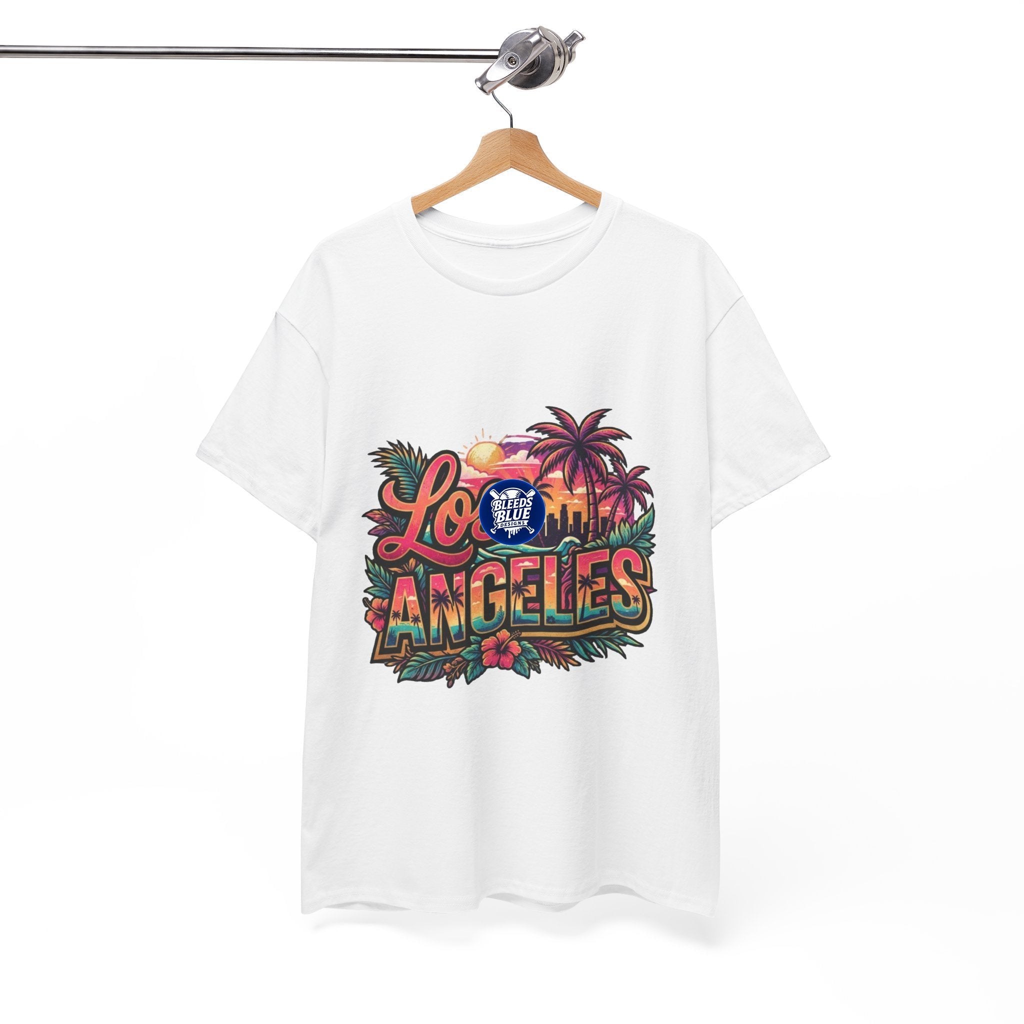 Los Angeles Vintage Sunset Palm Tree Tee