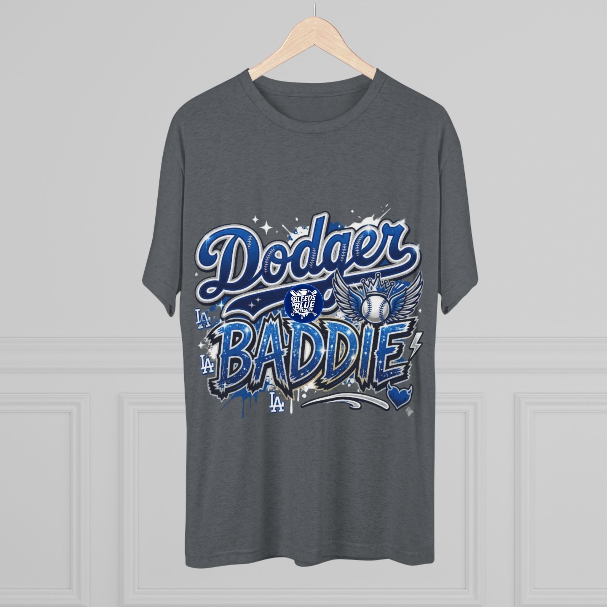 Dodger Baddie Tee - LA Baseball Fan Graphic Shirt