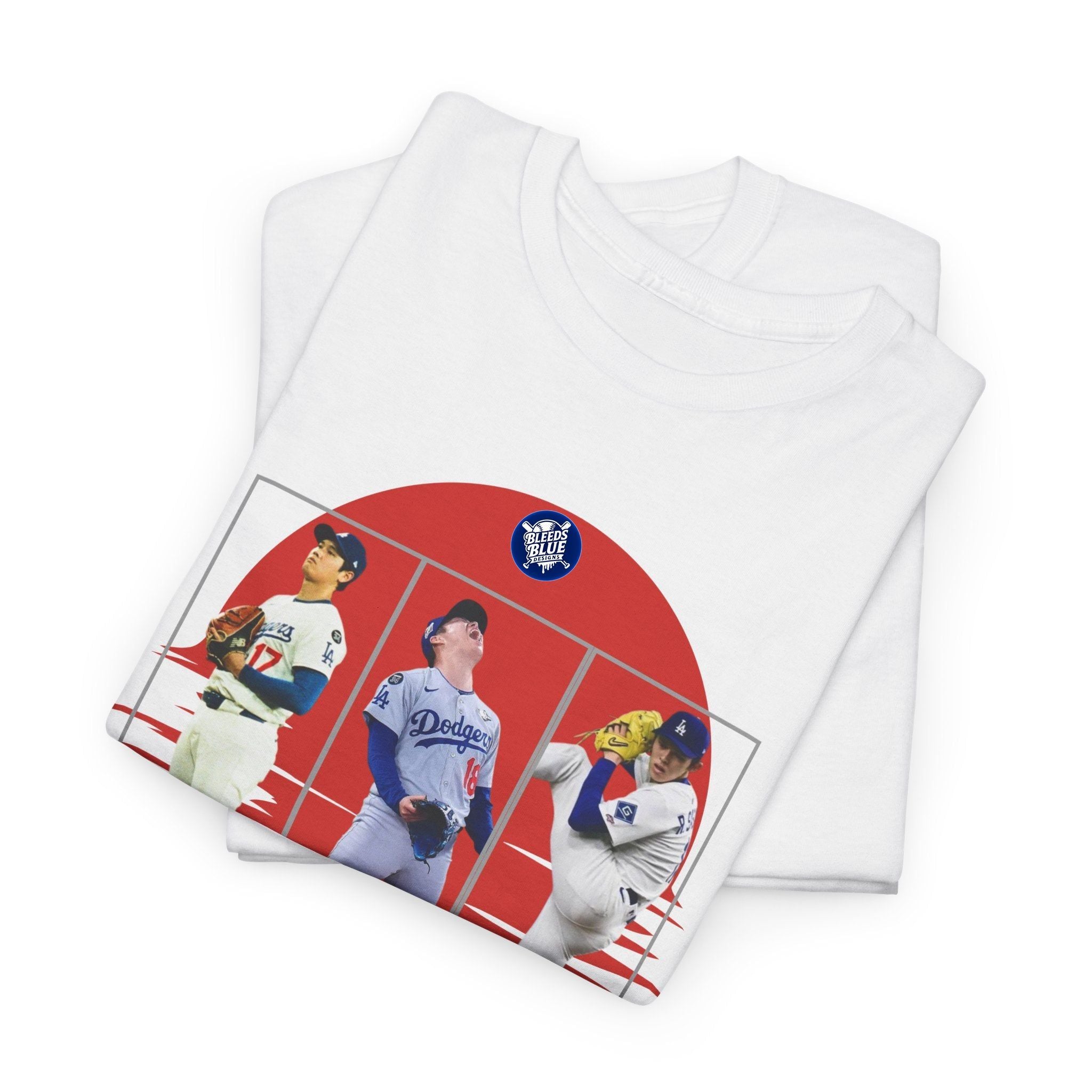 Dodgers Japanese Sensations Tee Shirt - Unisex Heavy Cotton Casual Fit