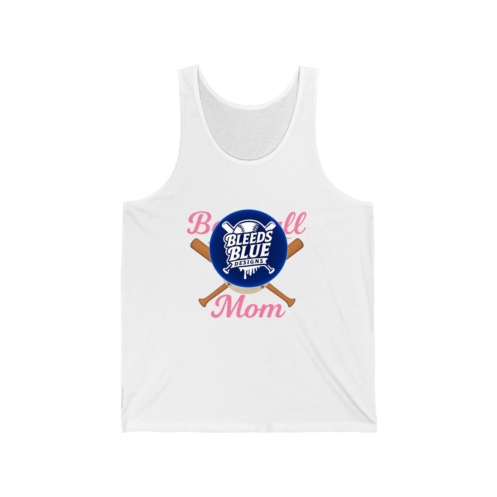 Pink Baseball Mom Jersey Tank