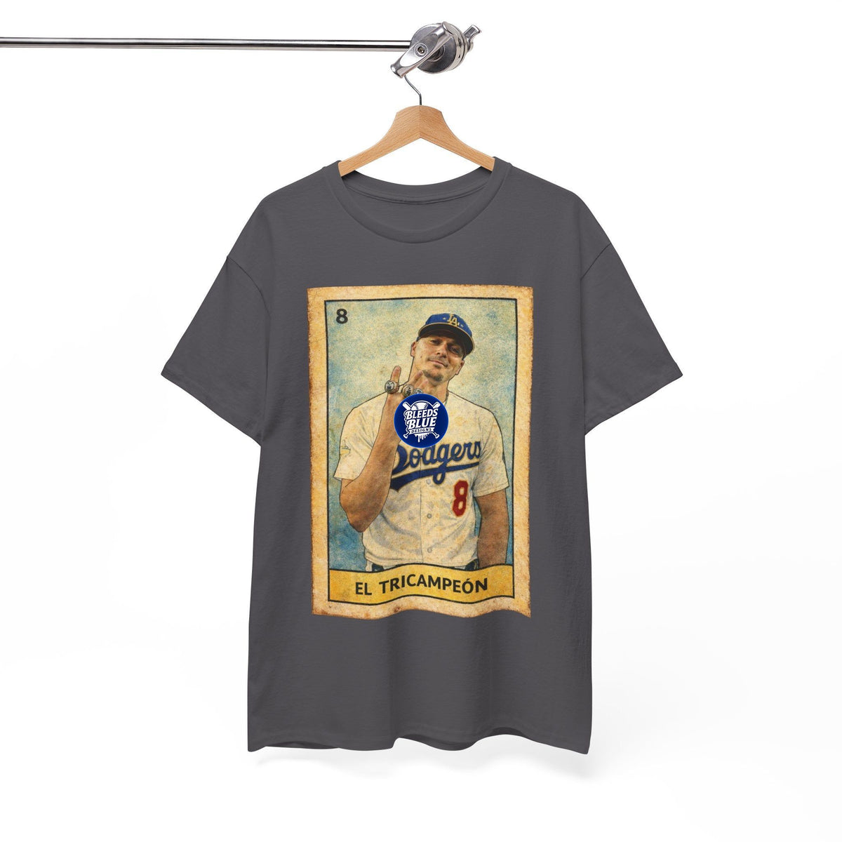 El Tricampeón Lotería Vintage Tee — Retro Mexican Card Design
