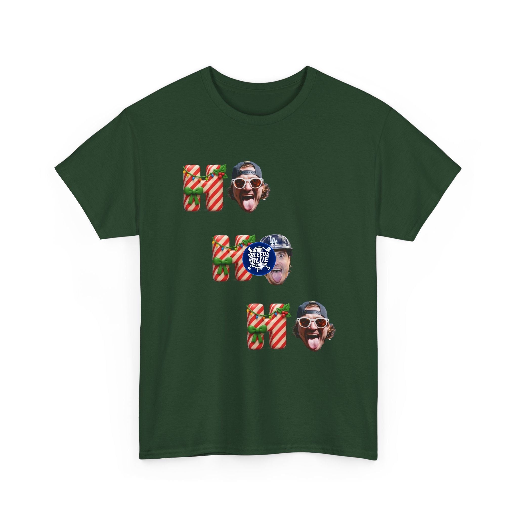Holiday Kike Ho Ho Ho Tee Shirt - Unisex Heavy Cotton Casual Fit