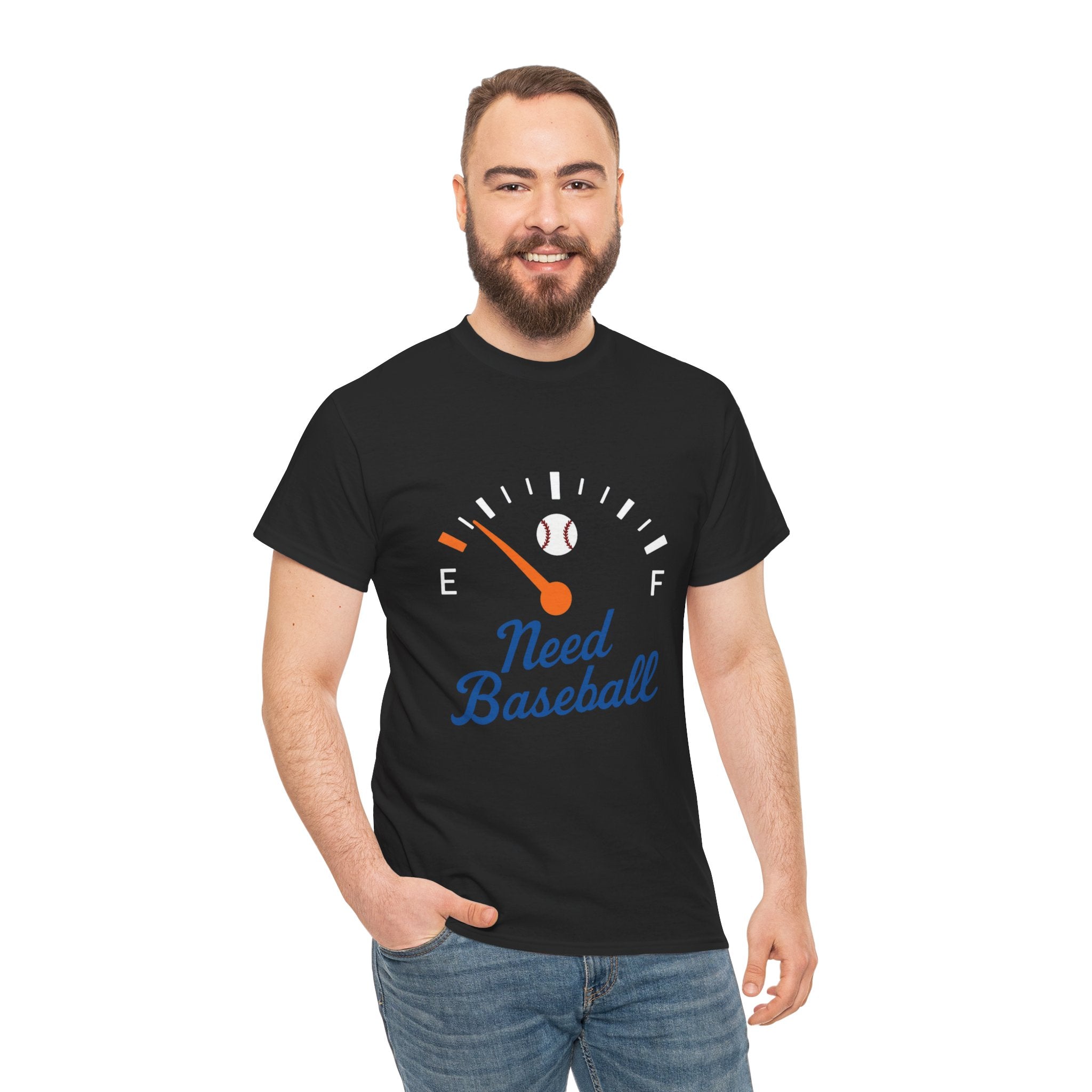 Need Baseball Fuel Needle Tee Shirt - Unisex Heavy Cotton Tee Casual Fit