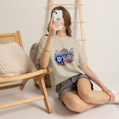 Dodger Queen Cherry Blossom Baseball Tee