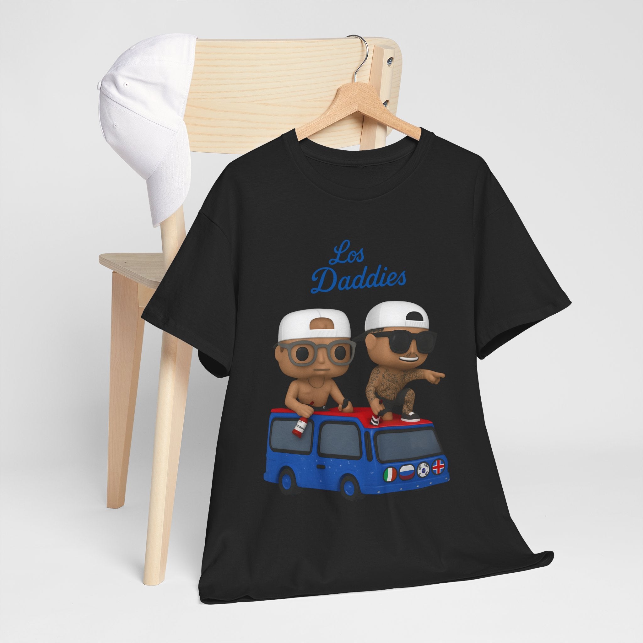 Dodgers Kike and Banda Los Daddies Funko Tee Shirt - Unisex Heavy Cotton Tee Casual Fit