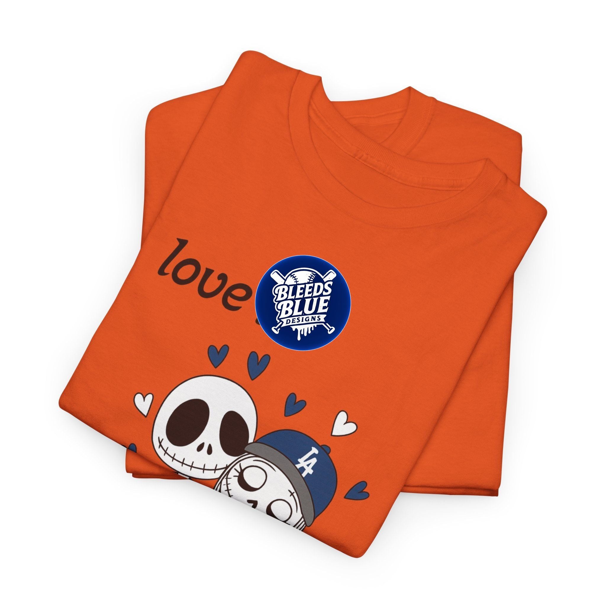 Halloween Spooky Couple Love Is Quote Tee Shirt - Unisex Heavy Cotton Casual Fit