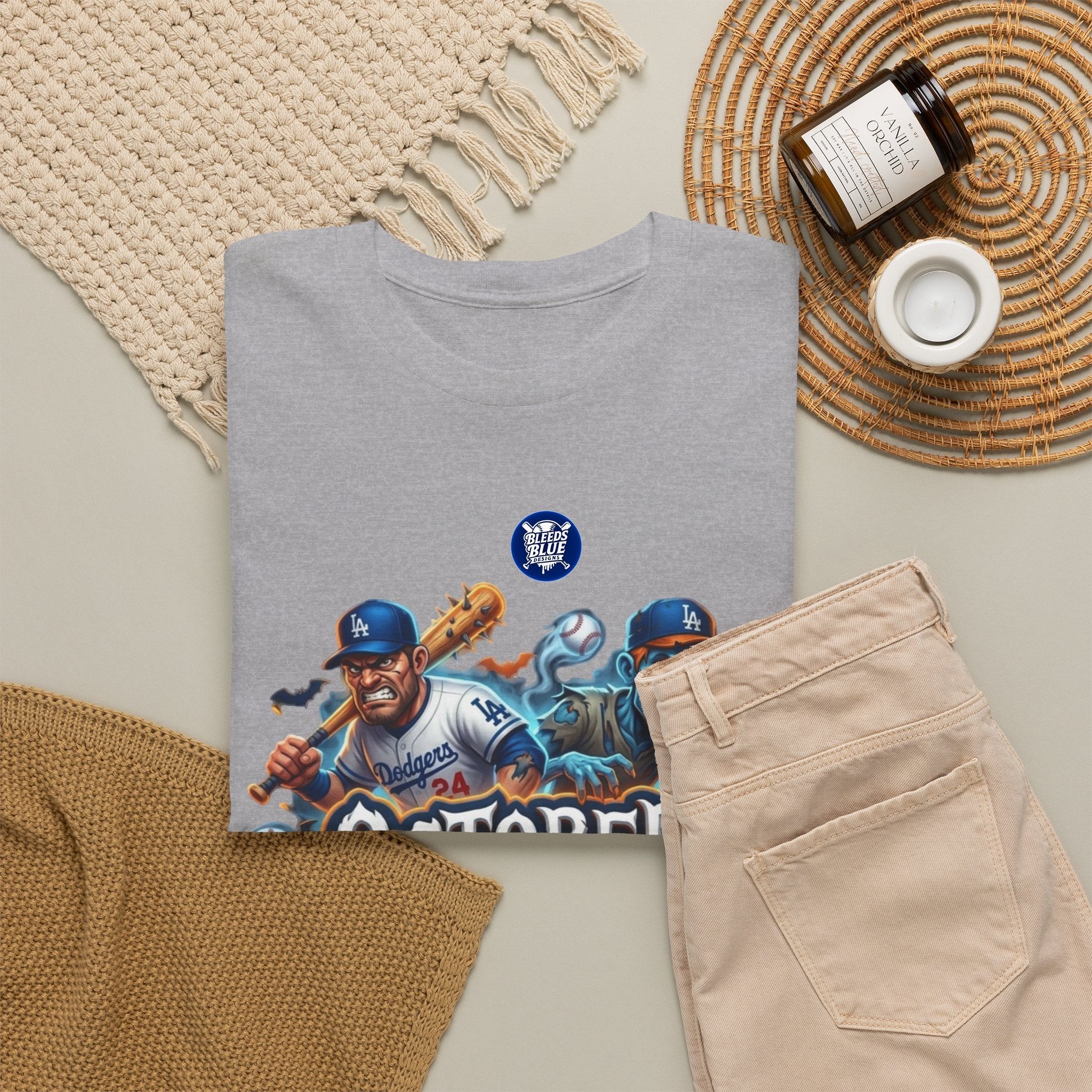 October Playoff Spirit Dodgers Baseball T-Shirt
