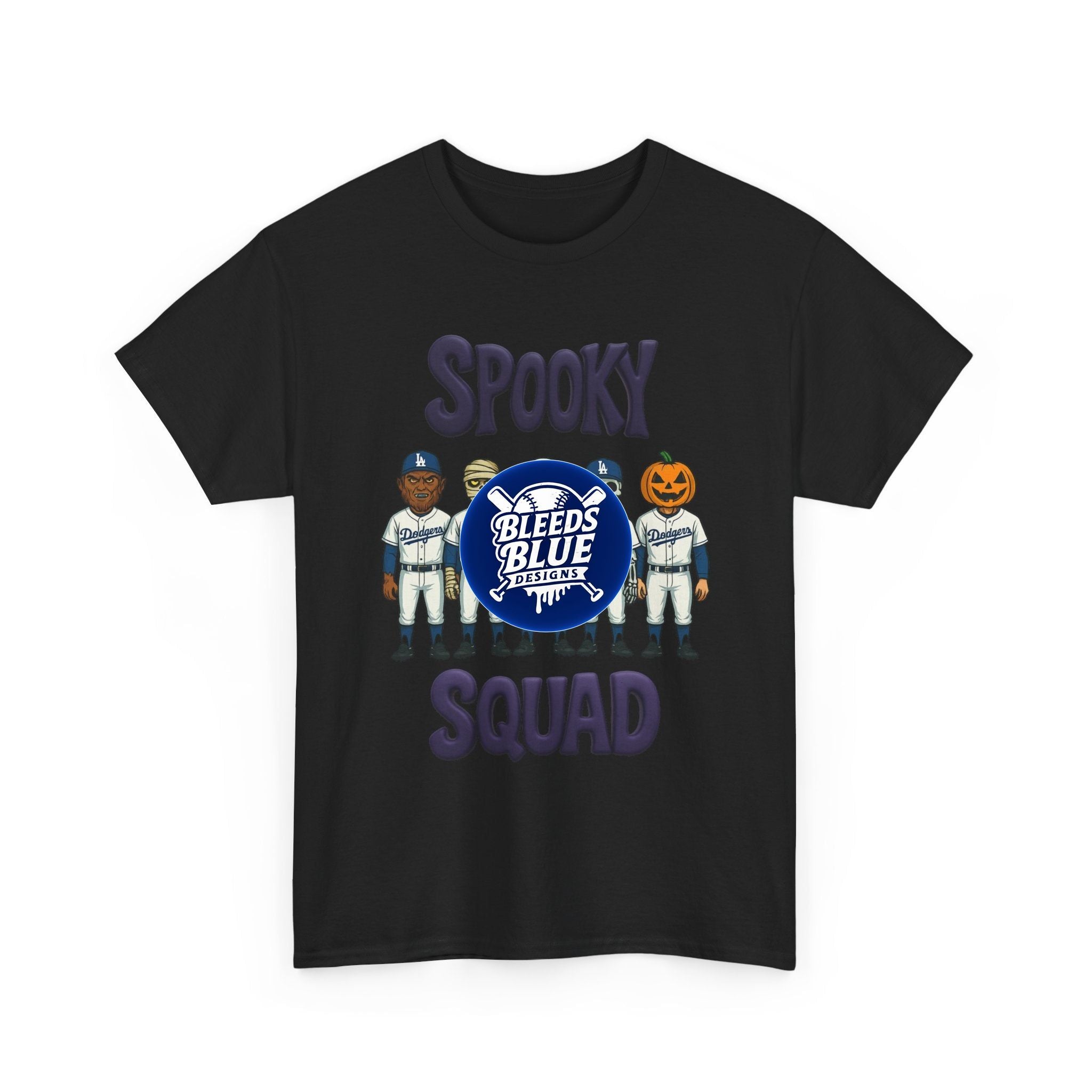 Halloween Spooky Squad Tee Shirt - Unisex Heavy Cotton Casual Fit