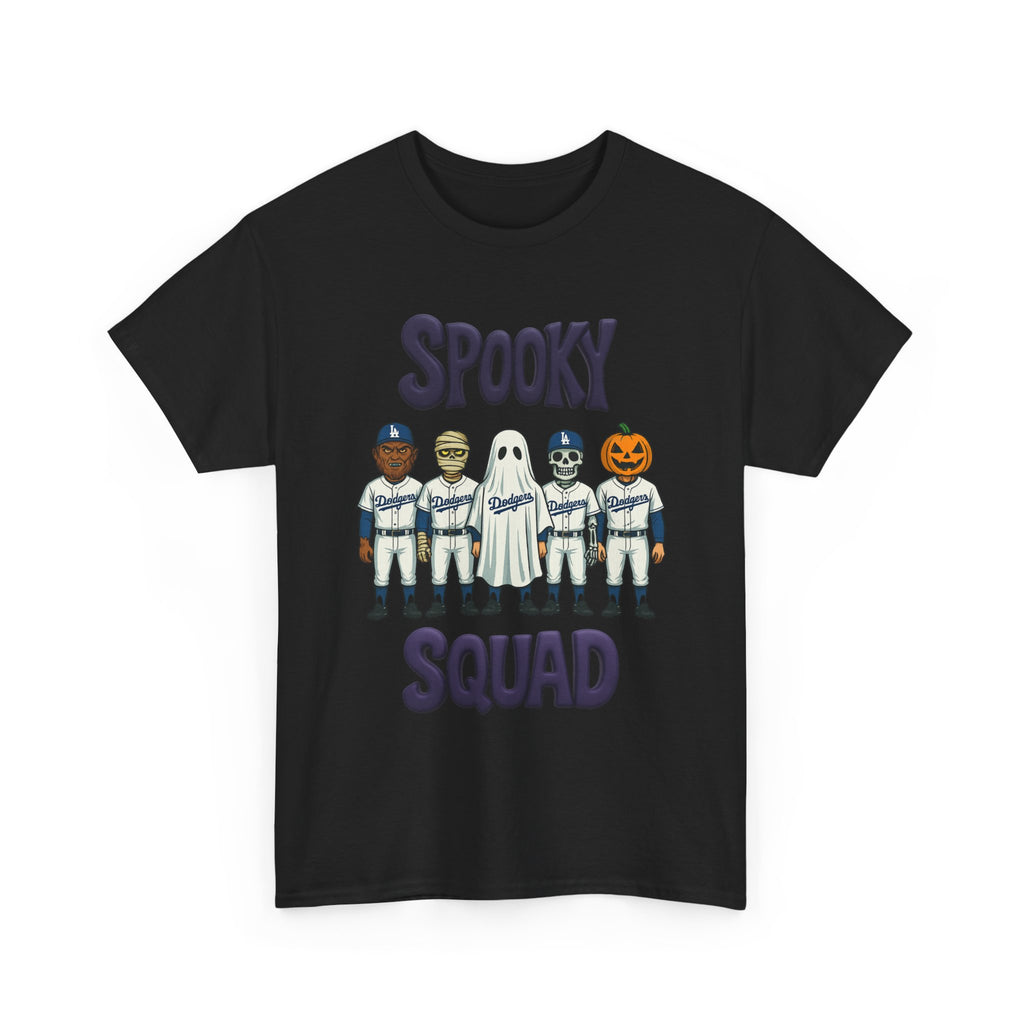 Halloween Spooky Squad Tee Shirt - Unisex Heavy Cotton Casual Fit