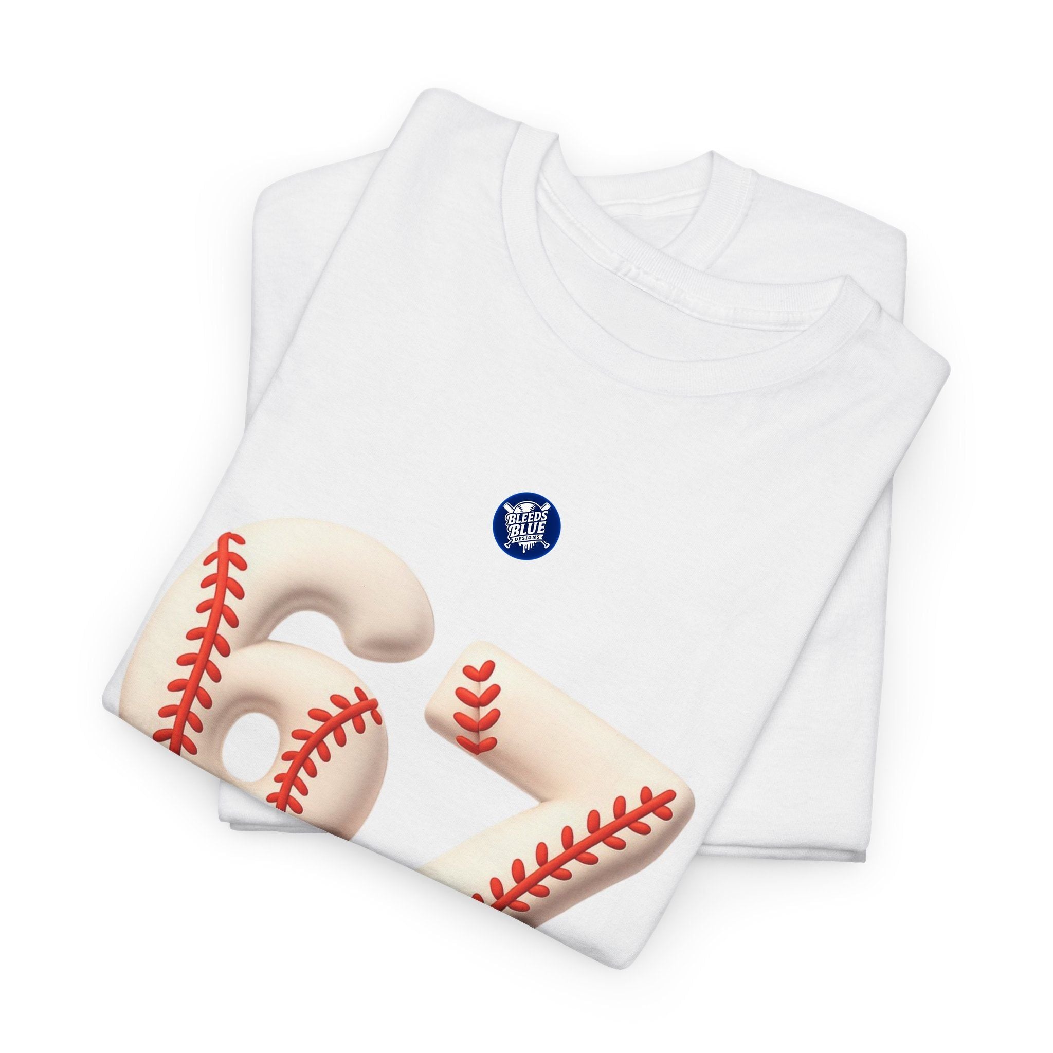 Baseball Hands Tee — 67 Emoji Baseball Graphic T-Shirt