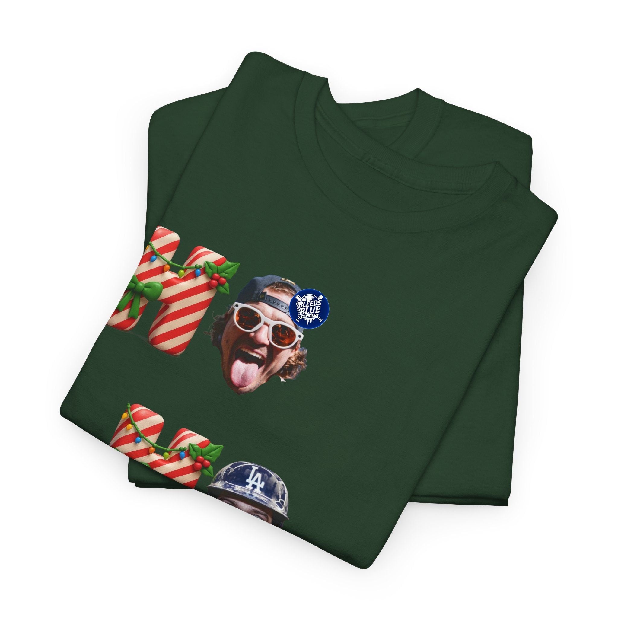 Holiday Kike Ho Ho Ho Tee Shirt - Unisex Heavy Cotton Casual Fit