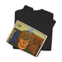 Kike El Rockero Loteria Card Tee Shirt - Unisex Heavy Cotton Casual Fit