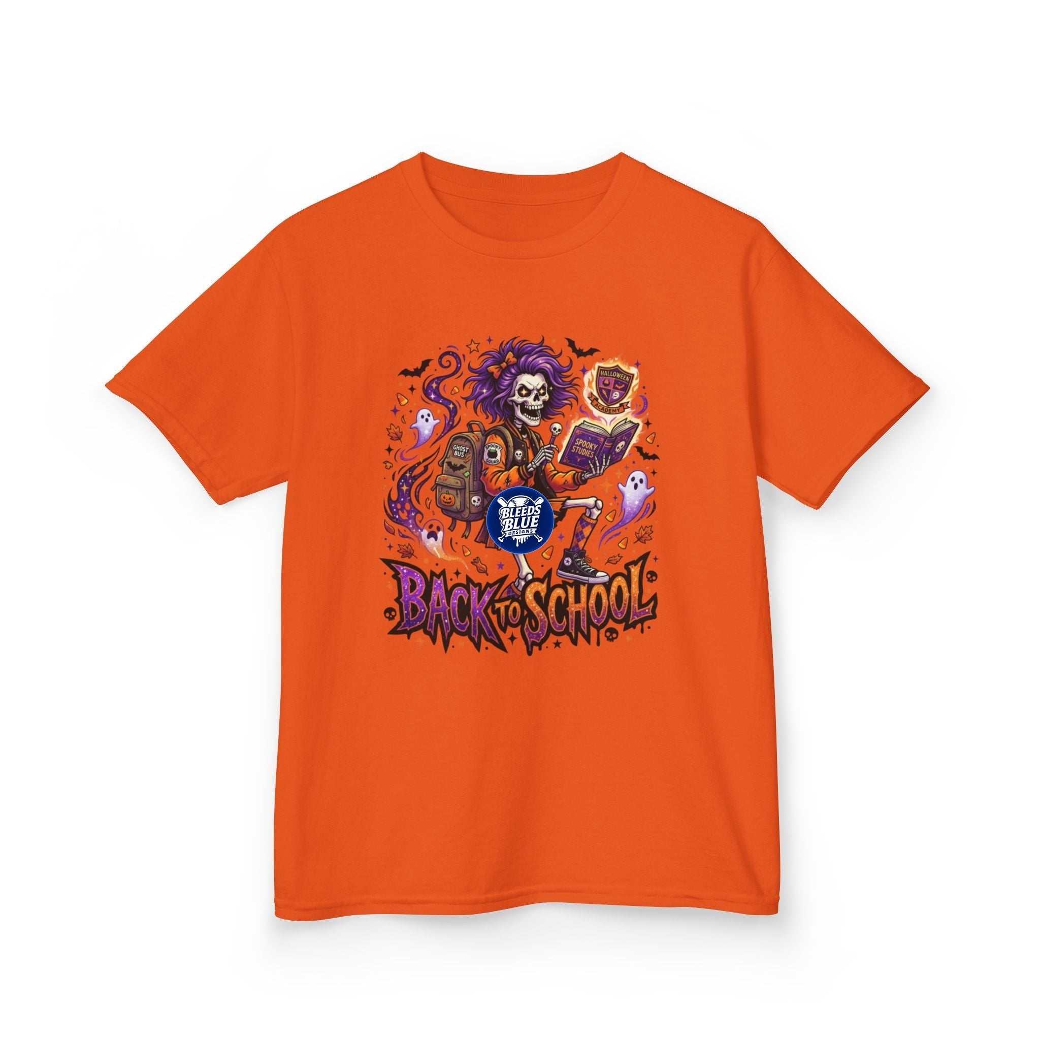 Kids Tee — Spooky 'Back to School' Monster Backpack Design