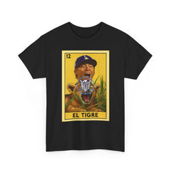 Yamamoto El Tigre Loteria Card Tee Shirt - Unisex Heavy Cotton Casual Fit