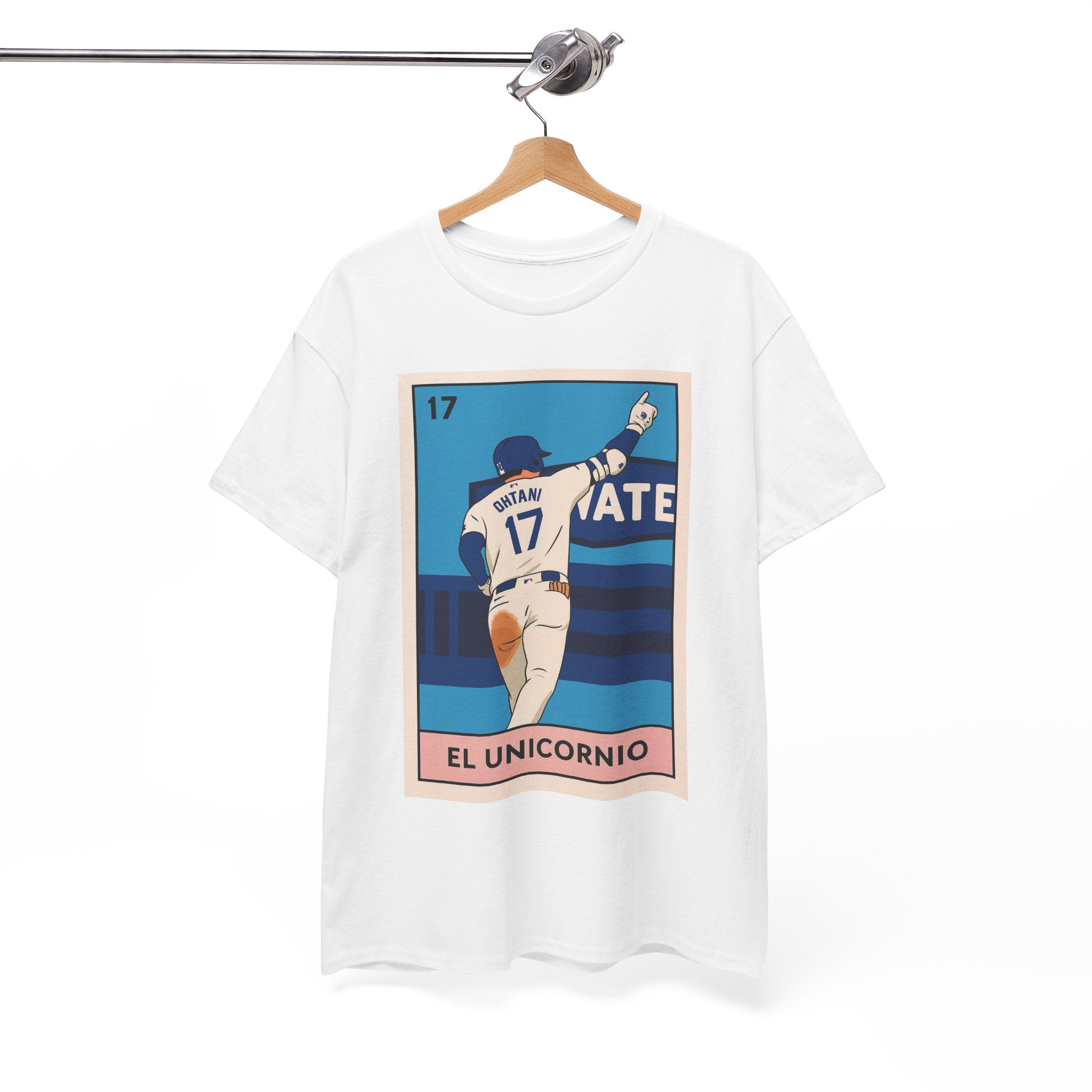 Ohtani El Unicornio Loteria Card Tee Shirt - Unisex Heavy Cotton Casual Fit