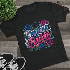 Dodger Baddie Roses Tee — Roses Dodgers Floral Fan Shirt