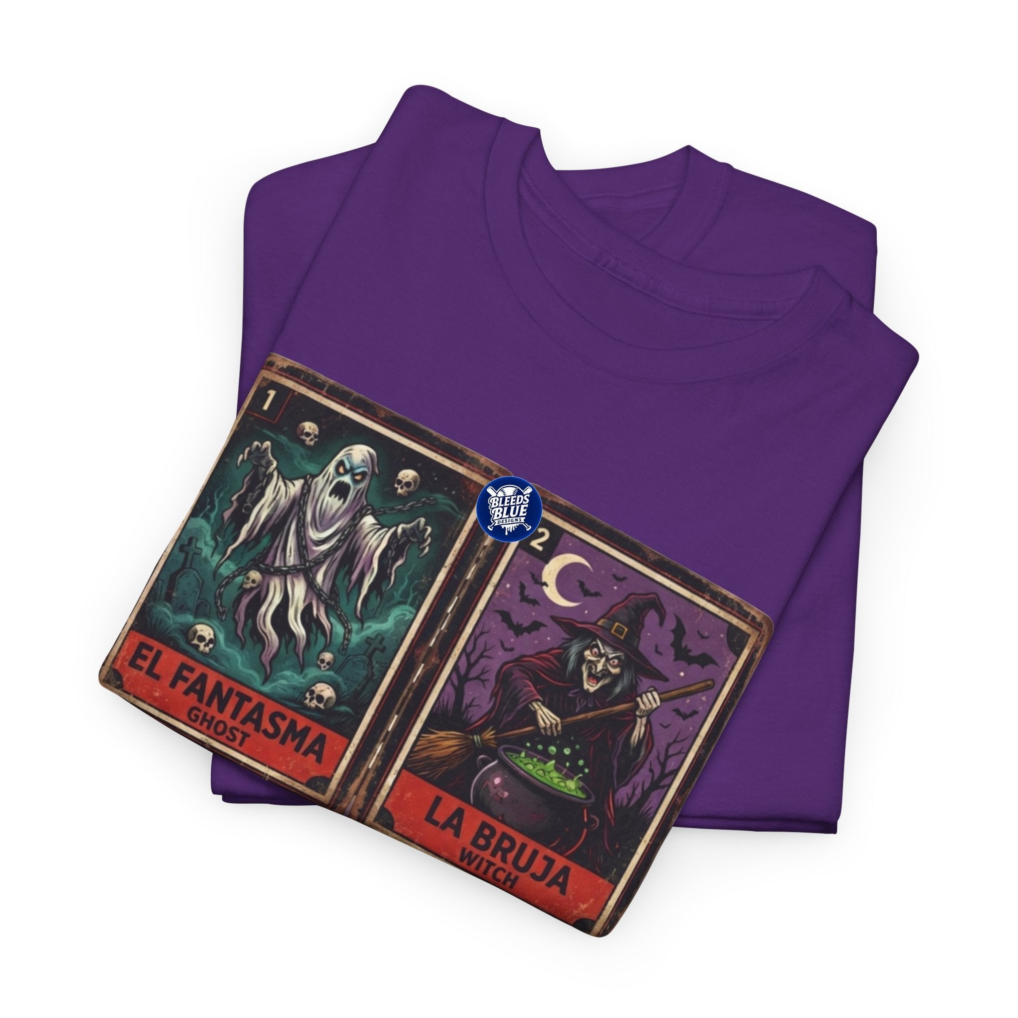 Lotería El Fantasma, La Bruja, El Vampiro, La Catrina Horror Cards Tee