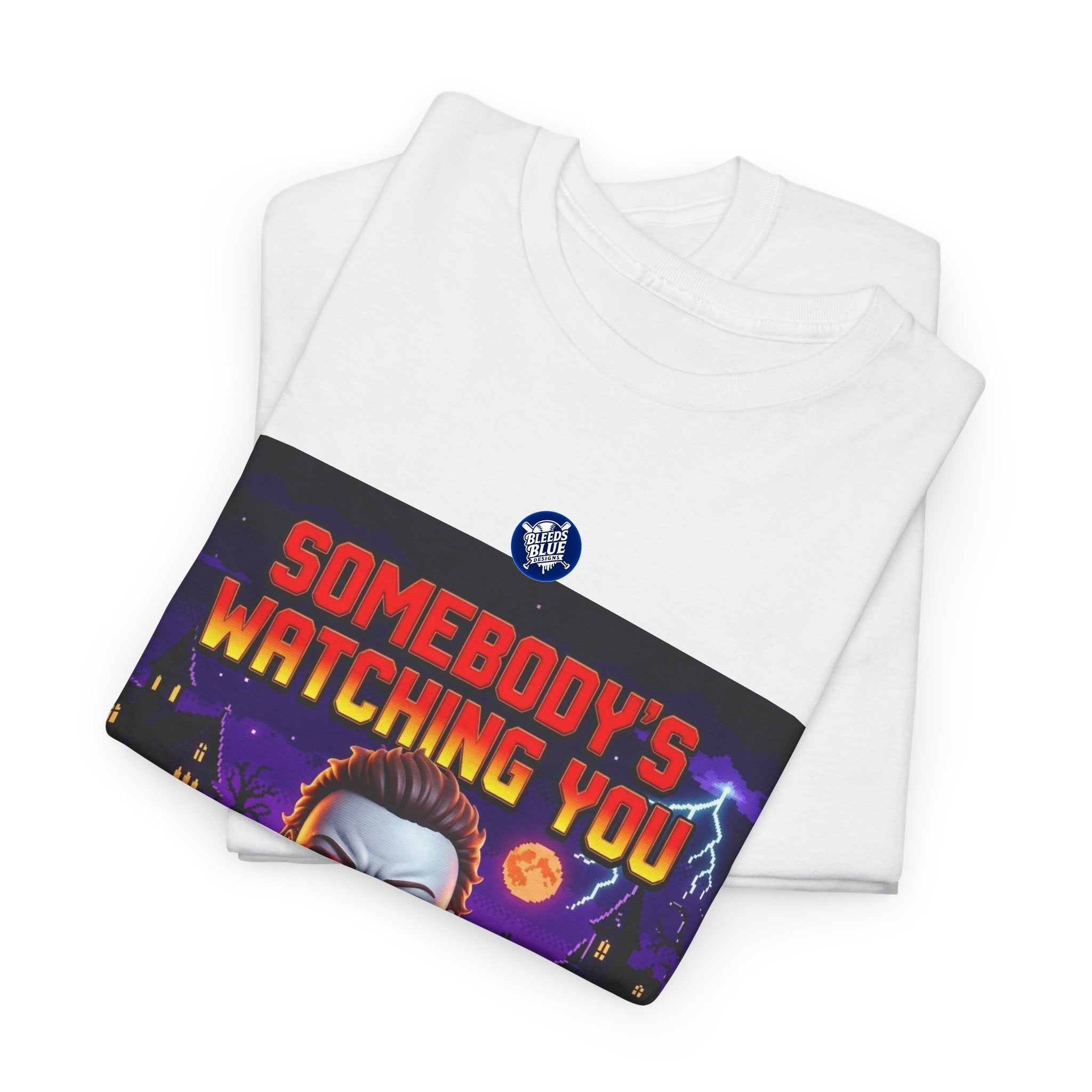 Halloween Somebody's Watching You Jason Retro Arcade Spooky Season T-Shirt