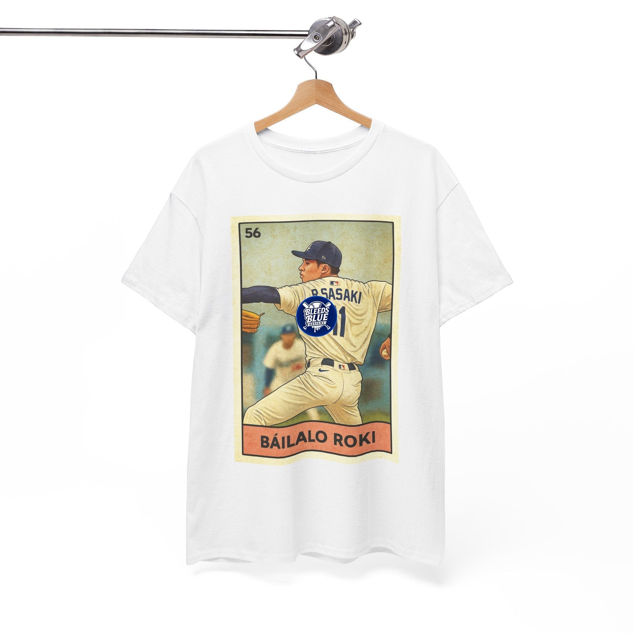Sasaki Bailalo Roki Loteria Card Tee Shirt - Unisex Heavy Cotton Casual Fit
