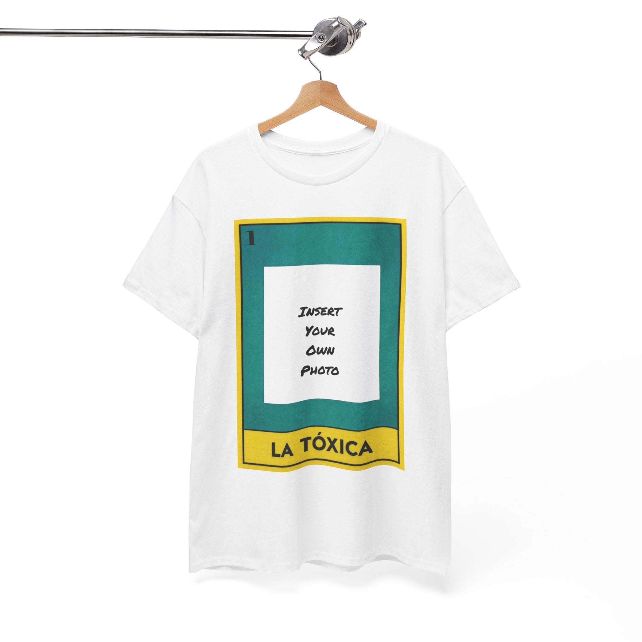 La Toxica Loteria Card Custom Photo Tee — Personalized Lotería T-Shirt