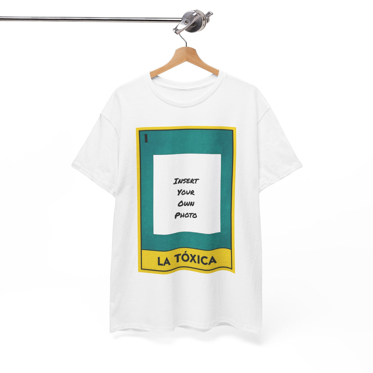 La Toxica Loteria Card Custom Photo Tee — Personalized Lotería T-Shirt