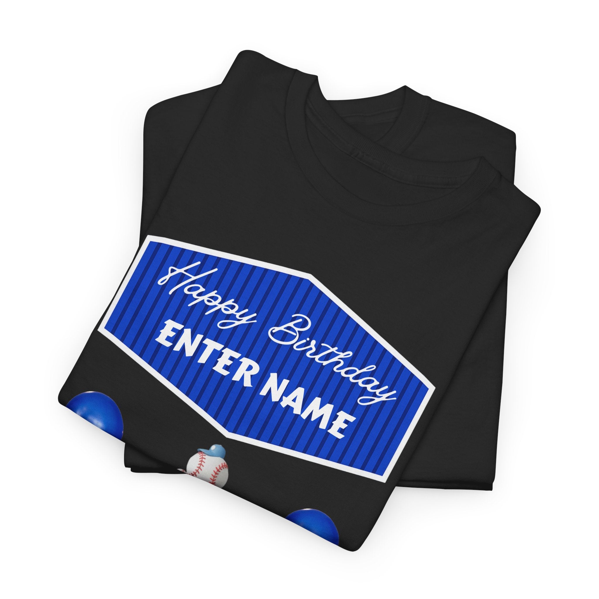 Personalized Kids Birthday Cake Tee — "Happy Birthday" Name T-Shirt