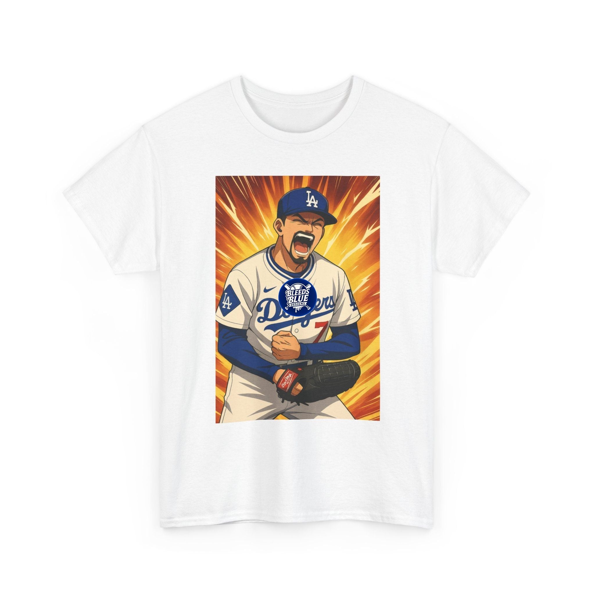 Dodgers Snell Fire Pitcher Graphic T-Shirt — Game Day Energy Tee