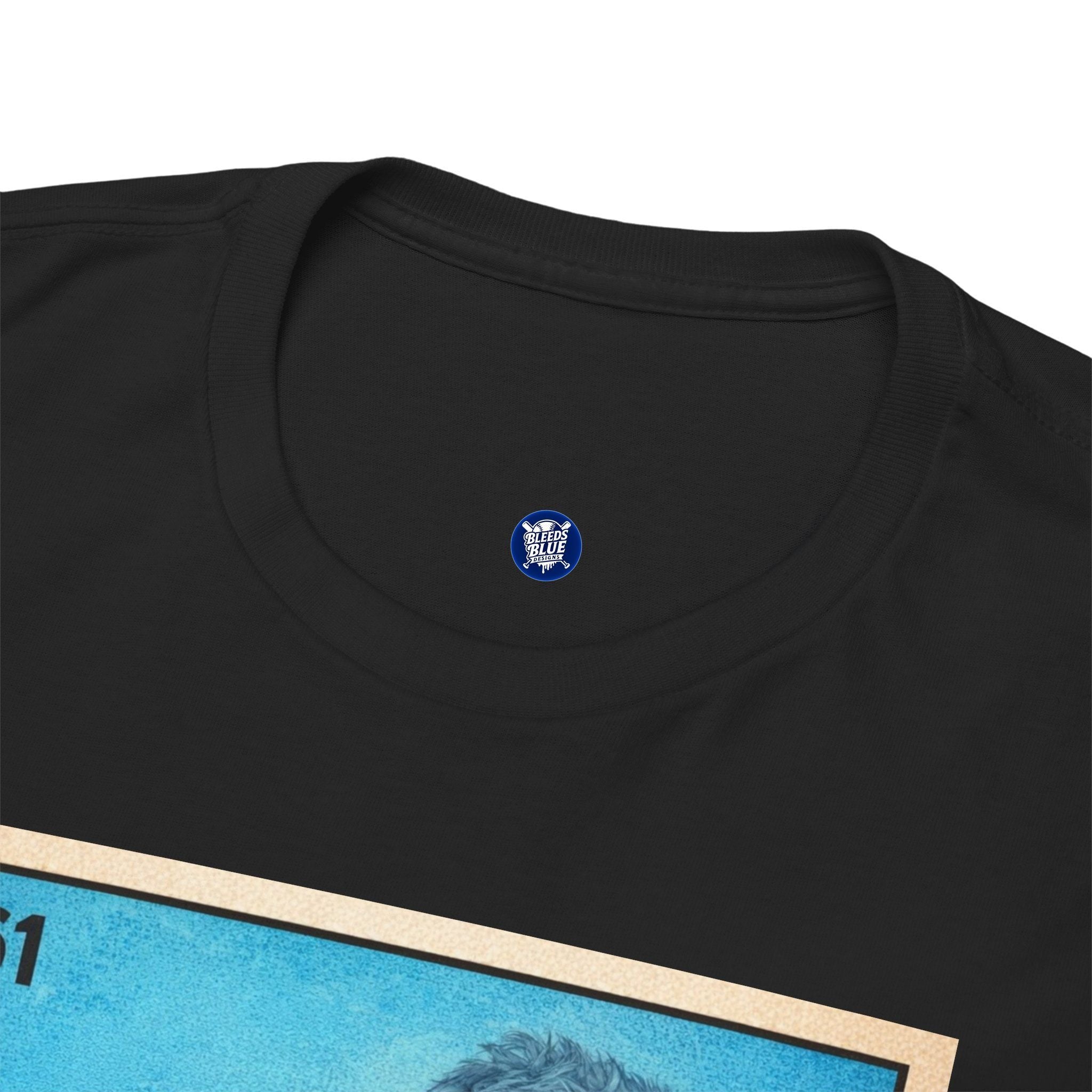Baseball Card Tee — "Señor Azul" Vintage Player Graphic Shirt