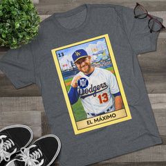 Muncy El Máximo Loteria Card Tee — Tri-Blend Crew T-Shirt