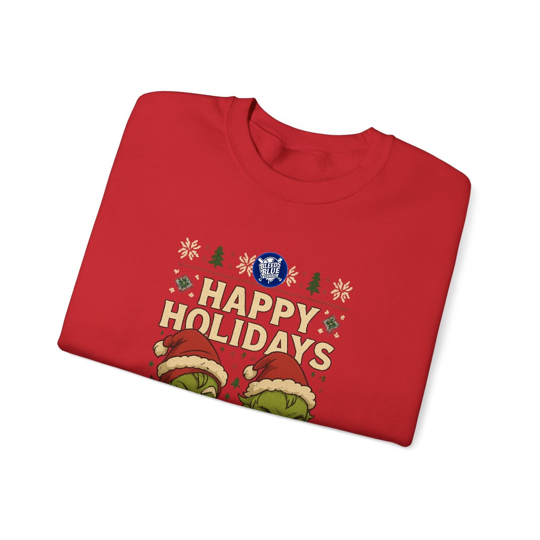Holiday Ugly Christmas Baby Grinchies Sweatshirt - Unisex Crewneck Casual Streetwear