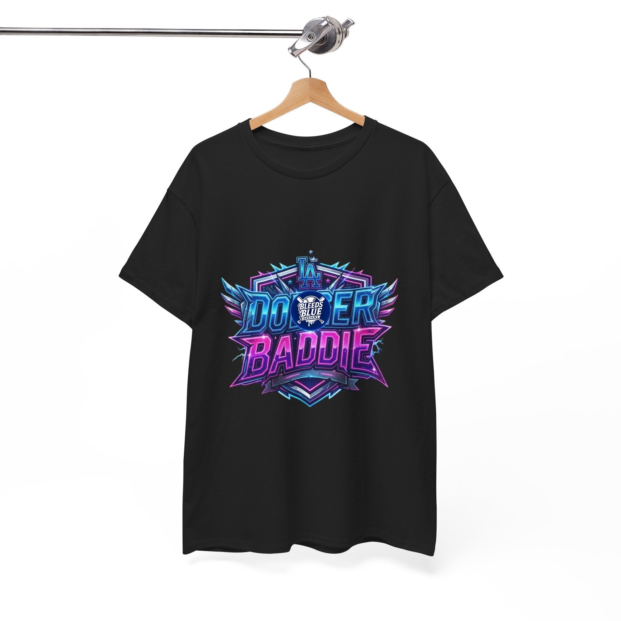Dodger Baddie T-Shirt — 80's Neon Gaming Logo Tee