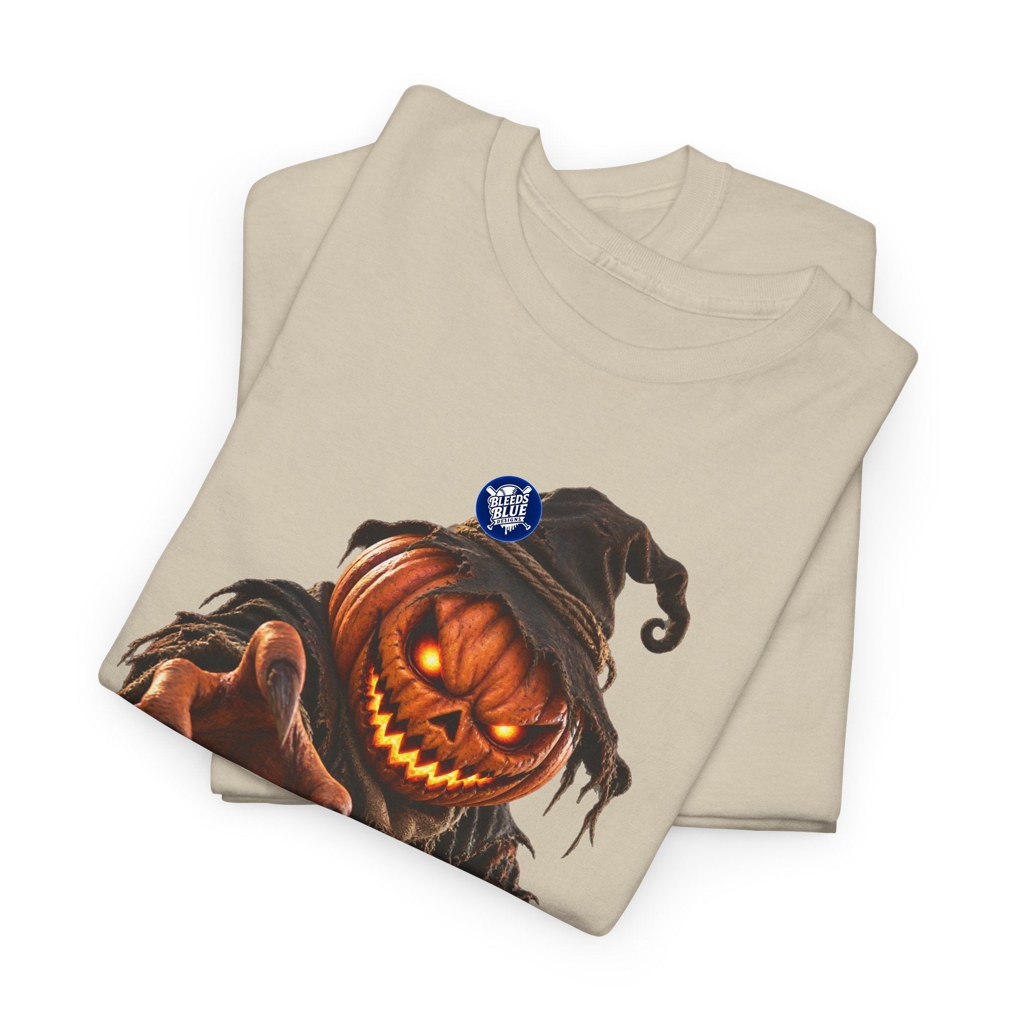 Spooky Season Pumpkin Head Scarecrow T-Shirt