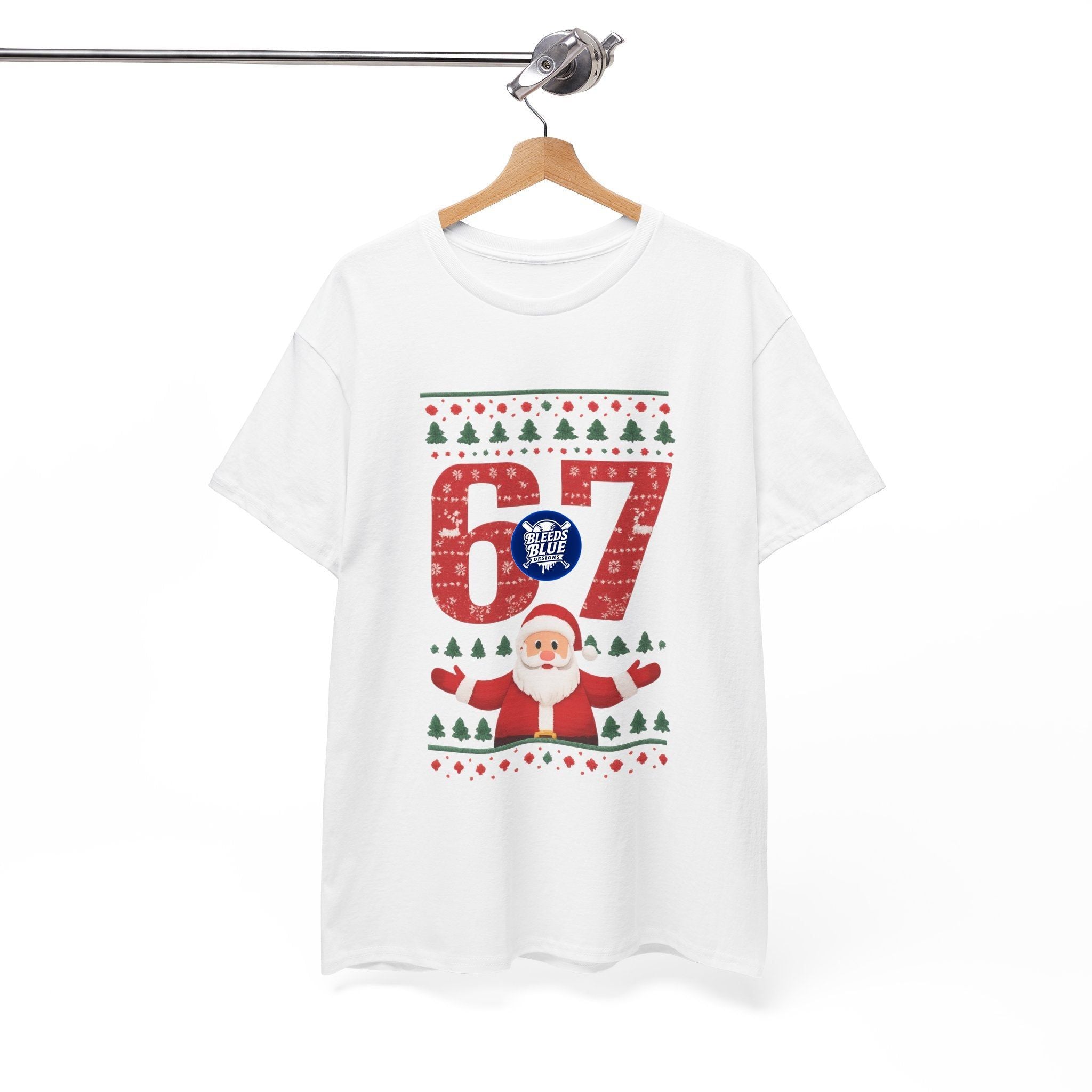 Holiday Santa 6 7 Tee Shirt - Unisex Heavy Cotton Casual Fit