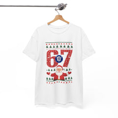 Holiday Santa 6 7 Tee Shirt - Unisex Heavy Cotton Casual Fit