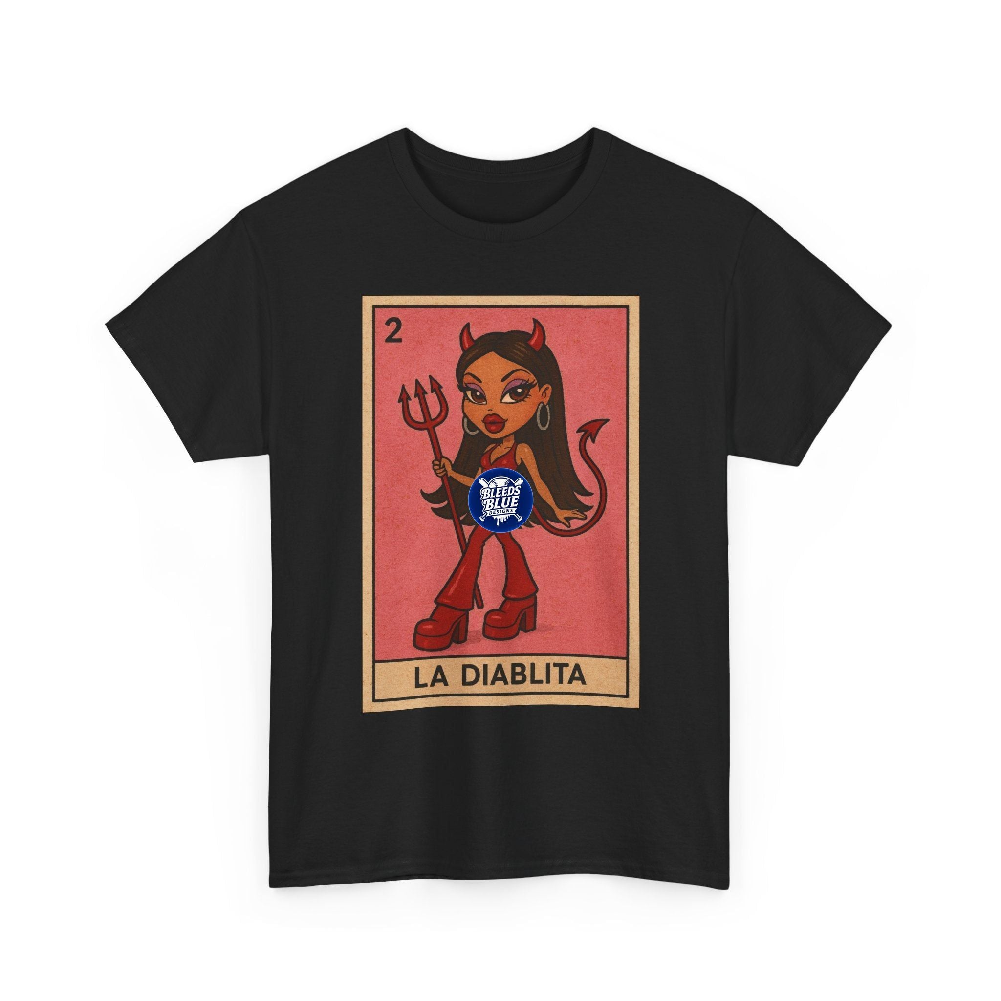 La Diablita Loteria Card Tee Shirt - Unisex Heavy Cotton Casual Fit