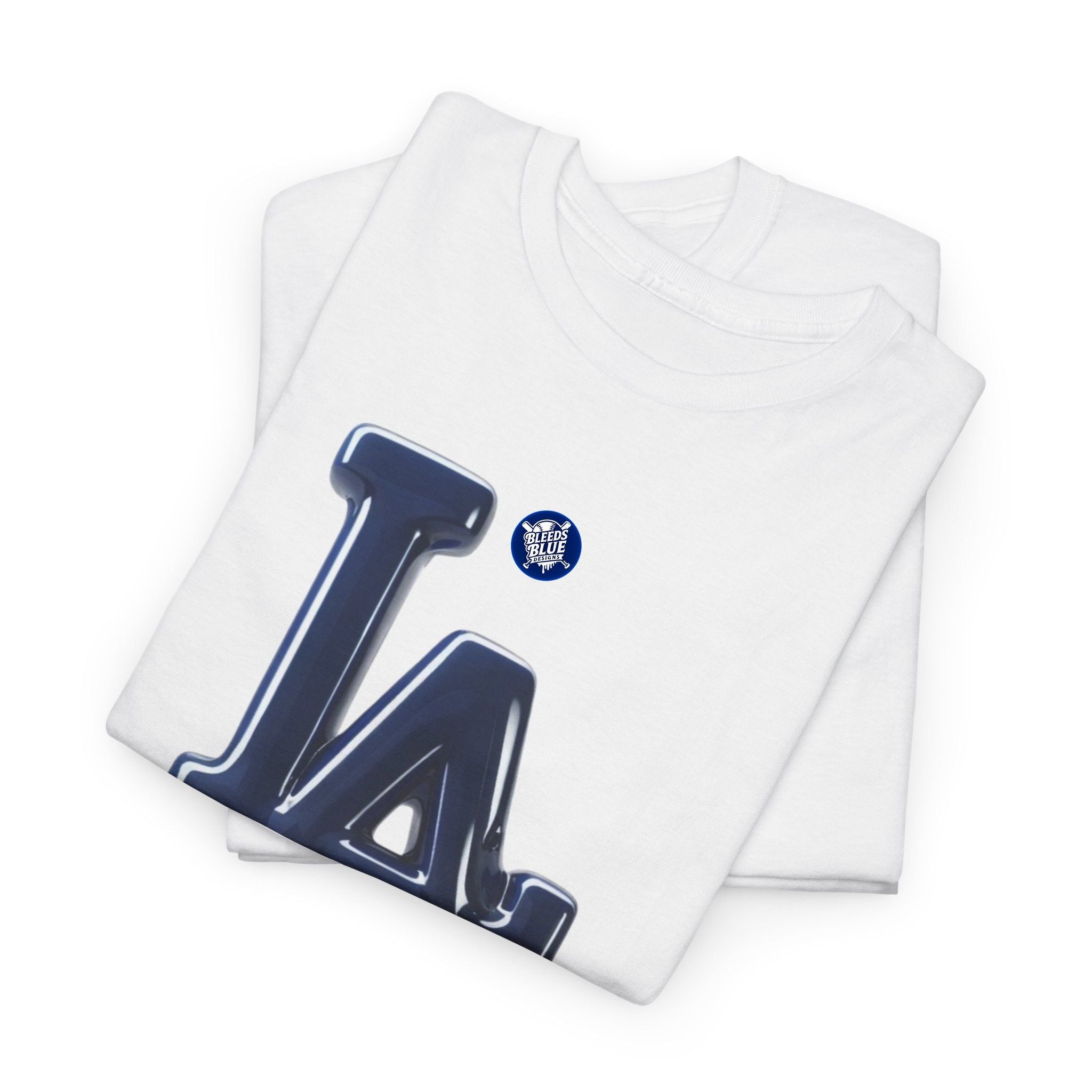 LA Urban Melting Drip Logo T-Shirt — Adult Heavy Cotton Casual Fit