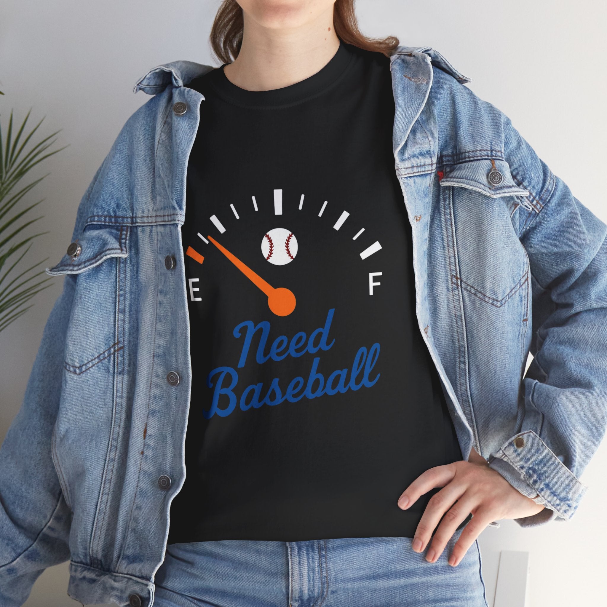 Need Baseball Fuel Needle Tee Shirt - Unisex Heavy Cotton Tee Casual Fit