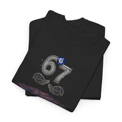 The Upside Down 6 7 Tee Shirt - Unisex Heavy Cotton Casual Fit