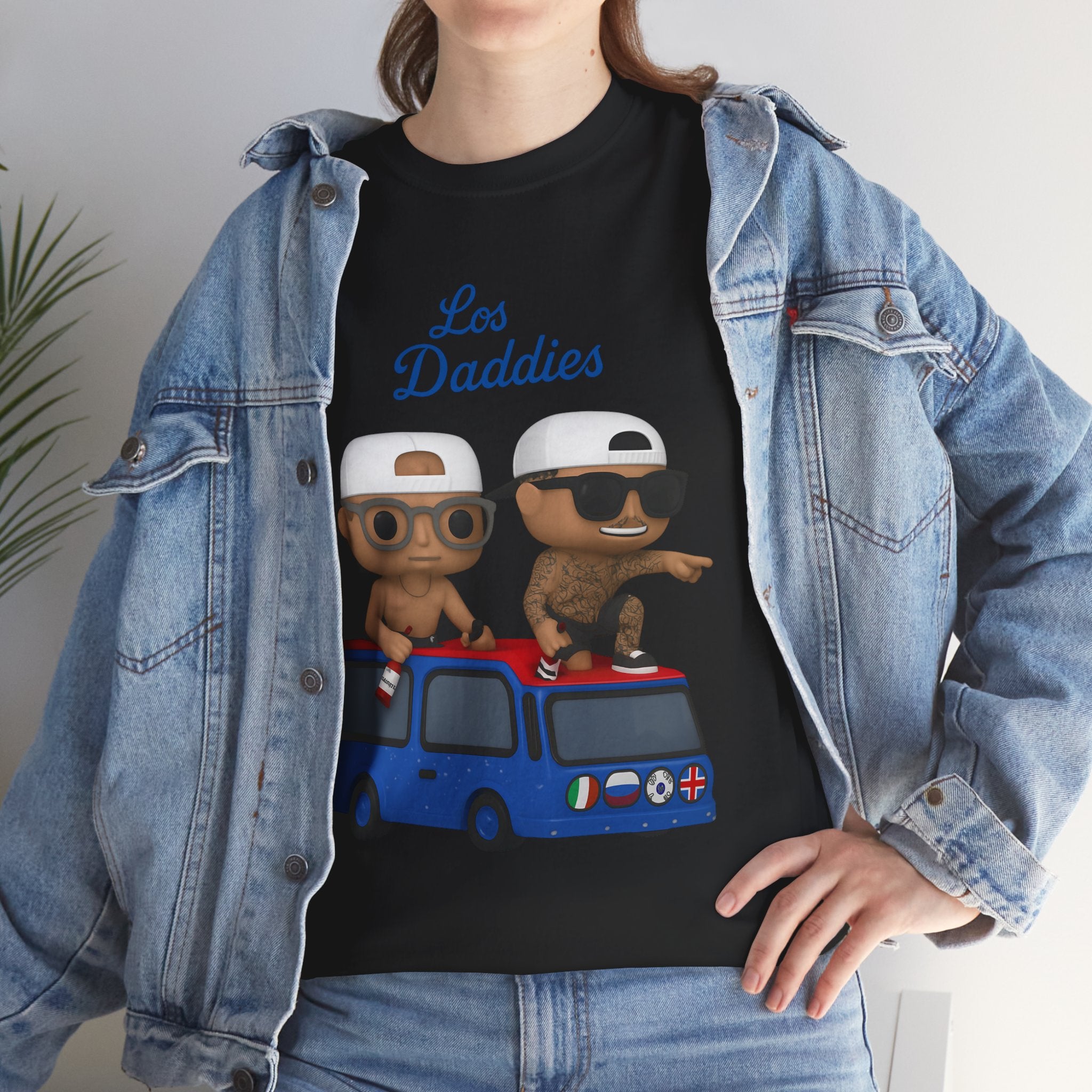Dodgers Kike and Banda Los Daddies Funko Tee Shirt - Unisex Heavy Cotton Tee Casual Fit