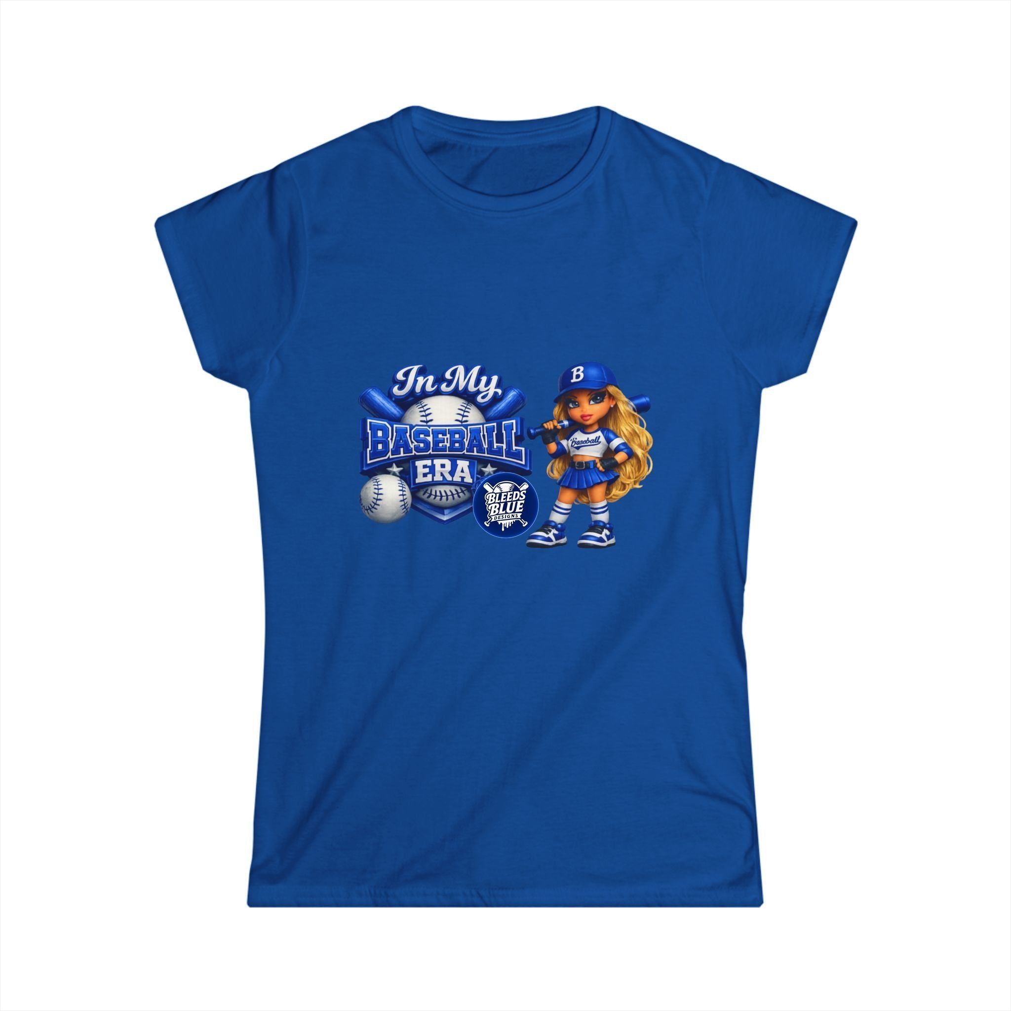 In My Baseball Era Women's Tee — Cute Girl Baseball Graphic Shirt