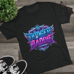 Dodger Baddie Graphic Tee — Retro Neon Gaming Style Shirt