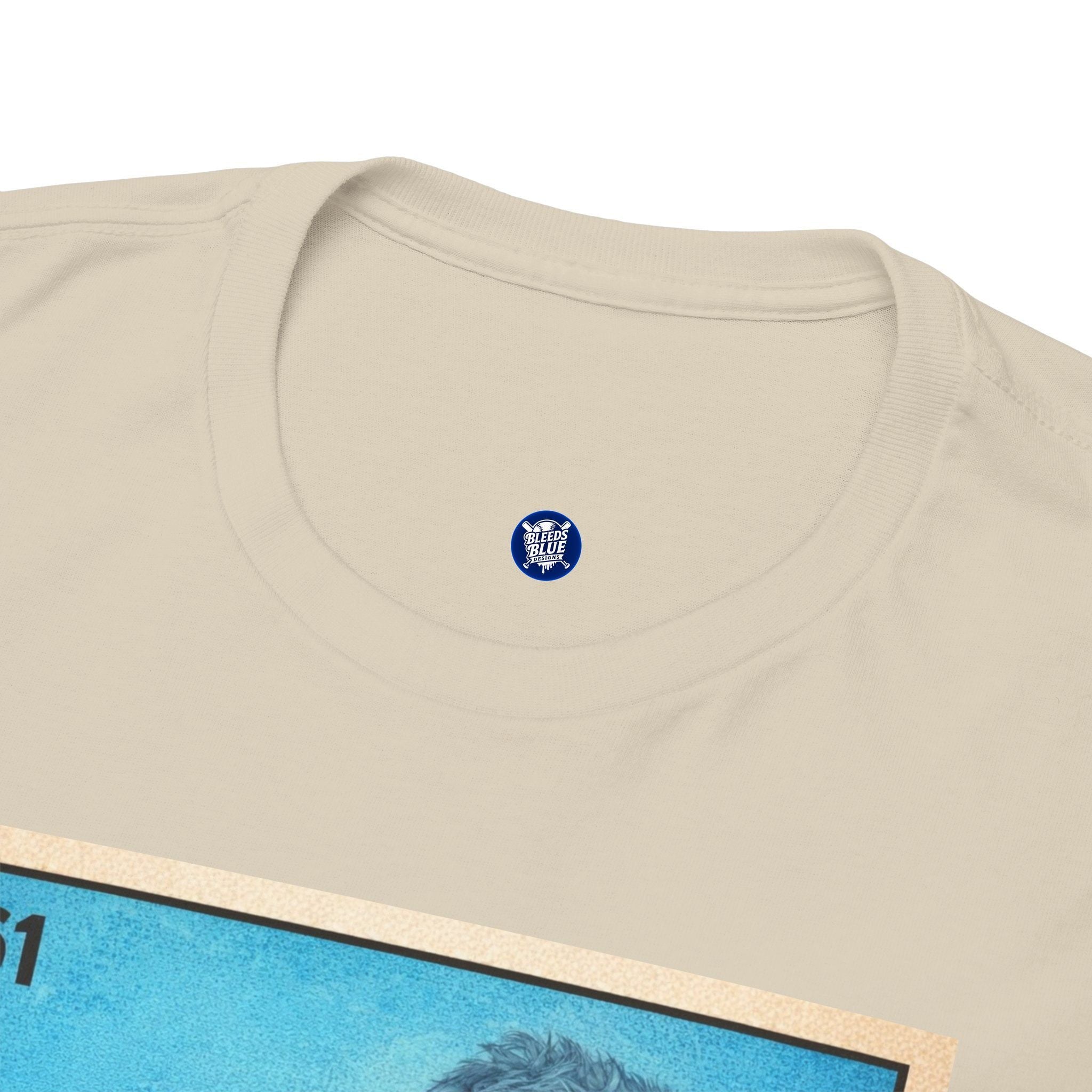 Baseball Card Tee — "Señor Azul" Vintage Player Graphic Shirt