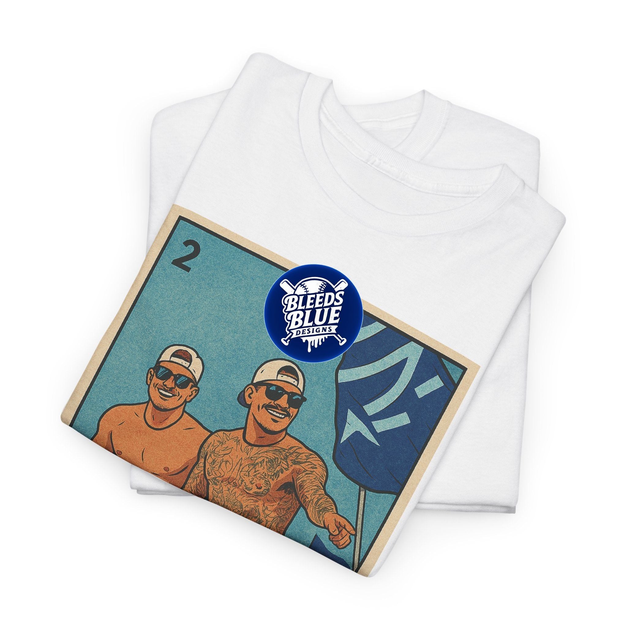 Kike and Banda Los Bandidos Loteria Card Tee Shirt - Unisex Heavy Cotton Casual Fit