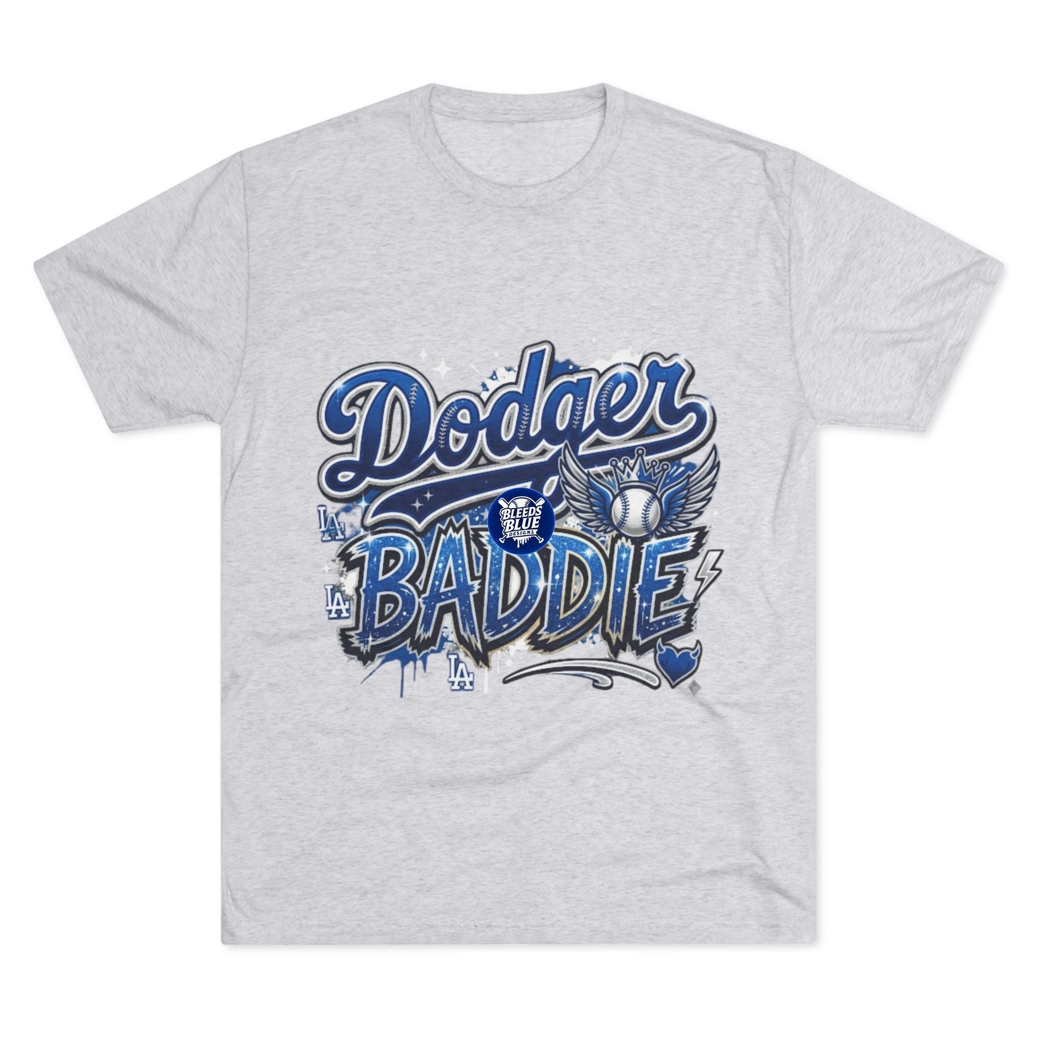 Dodger Baddie Tee - LA Baseball Fan Graphic Shirt