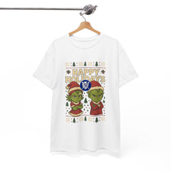 Holiday Ugly Christmas Baby Grinchies Tee Shirt - Unisex Heavy Cotton Casual Fit