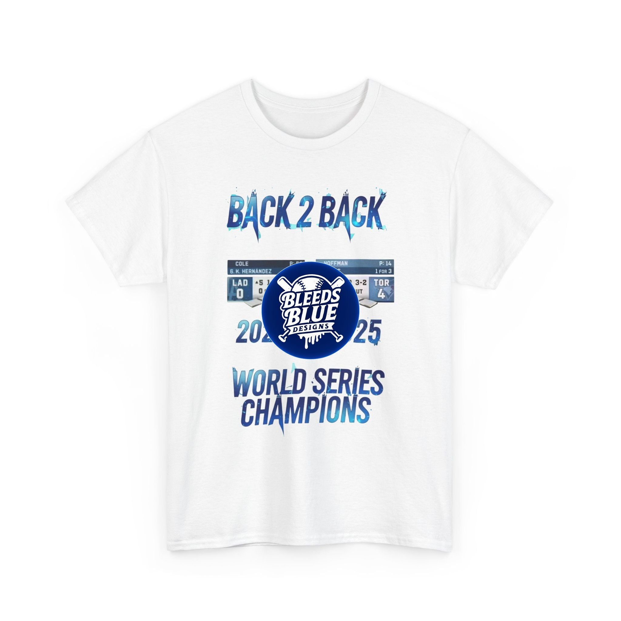 Back 2 Back Champions Tee Shirt - Unisex Heavy Cotton Casual Fit