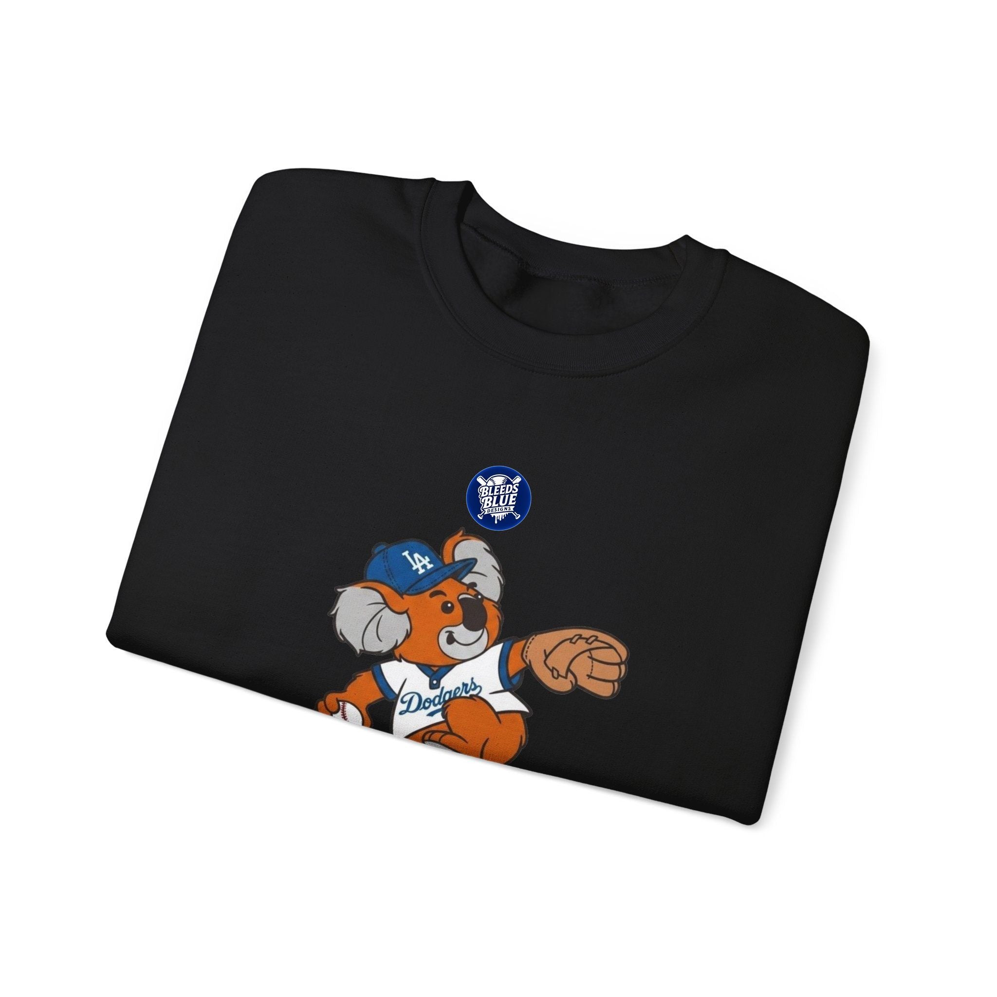 Blue Crew Koala Mascot Sweatshirt — Adult Crewneck Sweatshirt