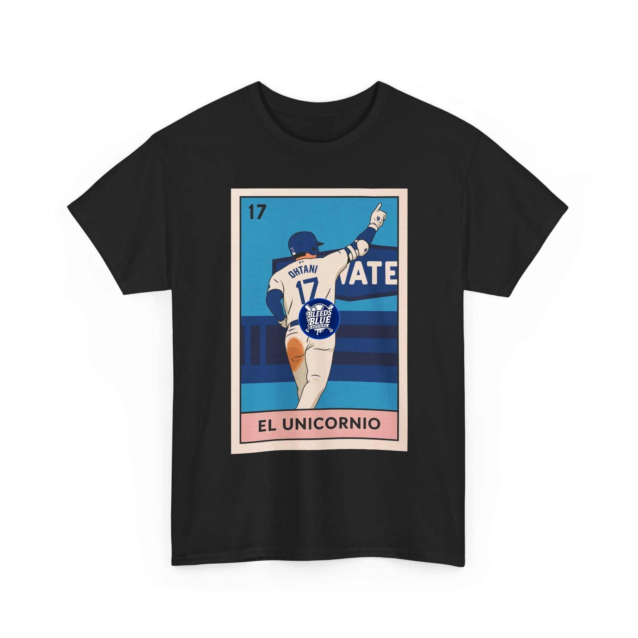 Ohtani El Unicornio Loteria Card Tee Shirt - Unisex Heavy Cotton Casual Fit